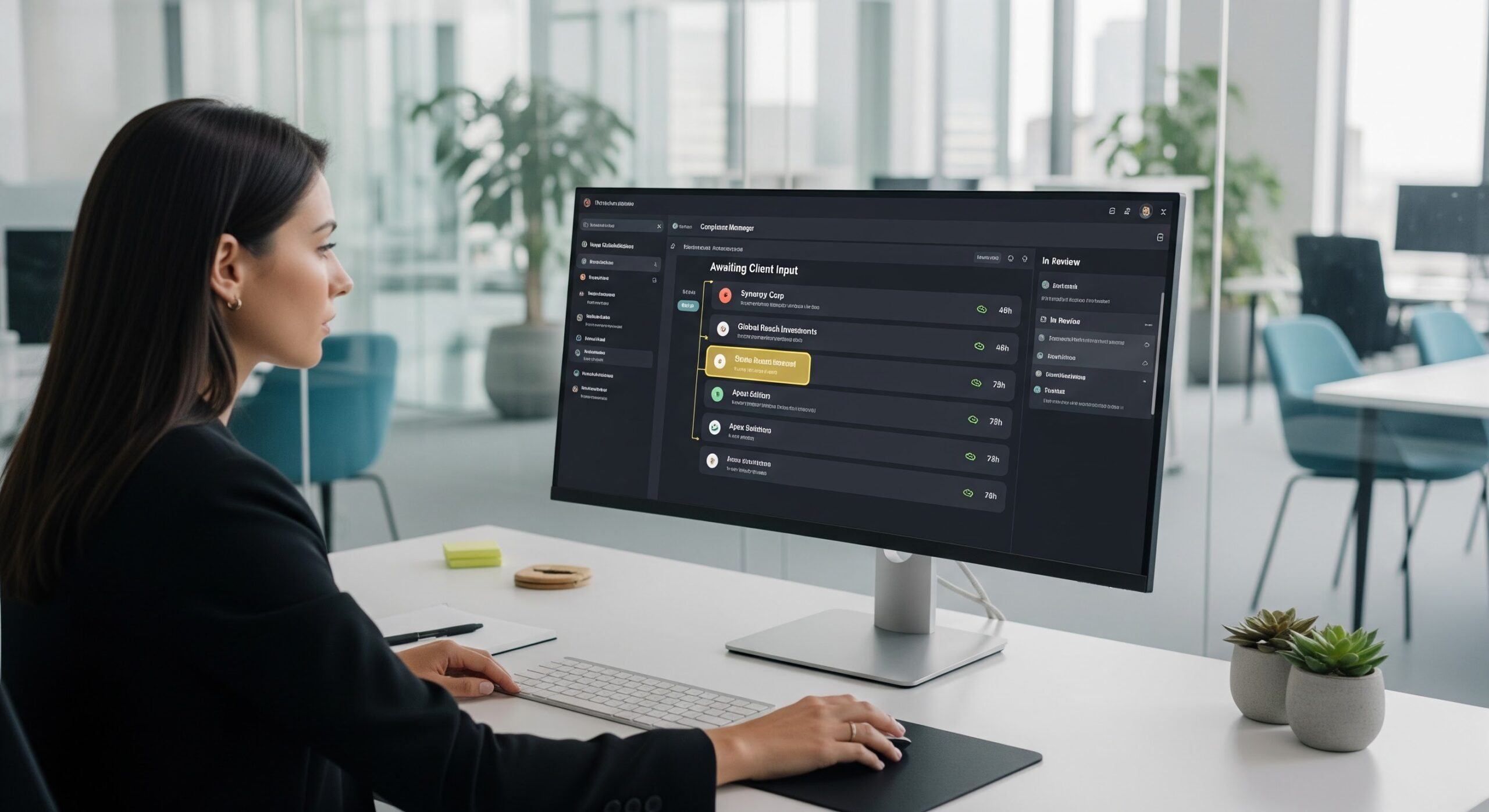 Real-time dashboards provide transparency into which parts of the KYC process are stuck, why, and who is responsible.